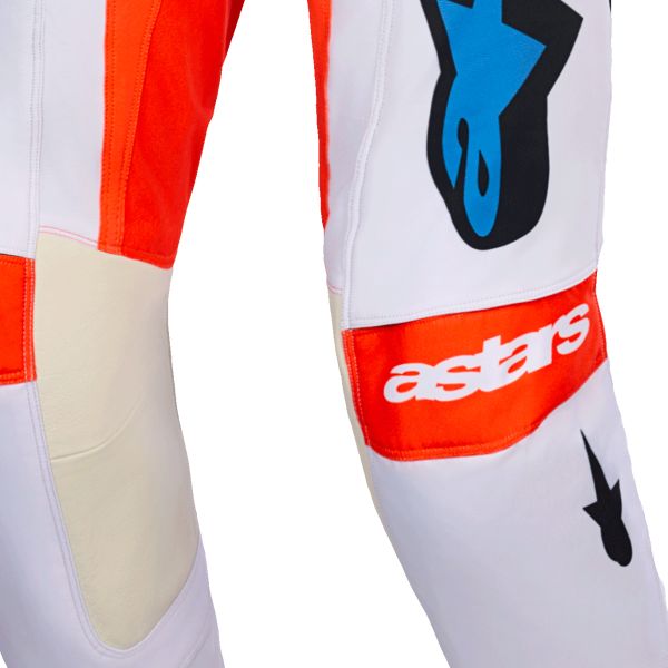 Alpinestars Techstar Knif Pants Light Gray Orange Fluo Black