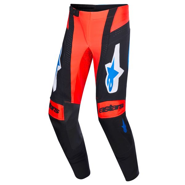 Pantalone Cross Alpinestars Techstar Knif Pants Orange Black Ucla Blue