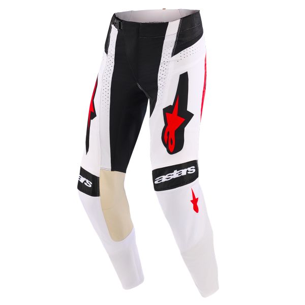 Pantalone Cross Alpinestars Techstar Nomur Pants Black White Red