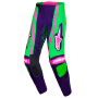 Pantalone Cross Alpinestars Techstar Nomur Pants Deep Purple Green Pink Fluo