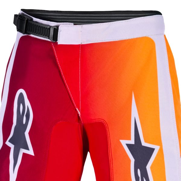 Alpinestars Youth Fluid Portl Pants Red Light Gray Dark Gray