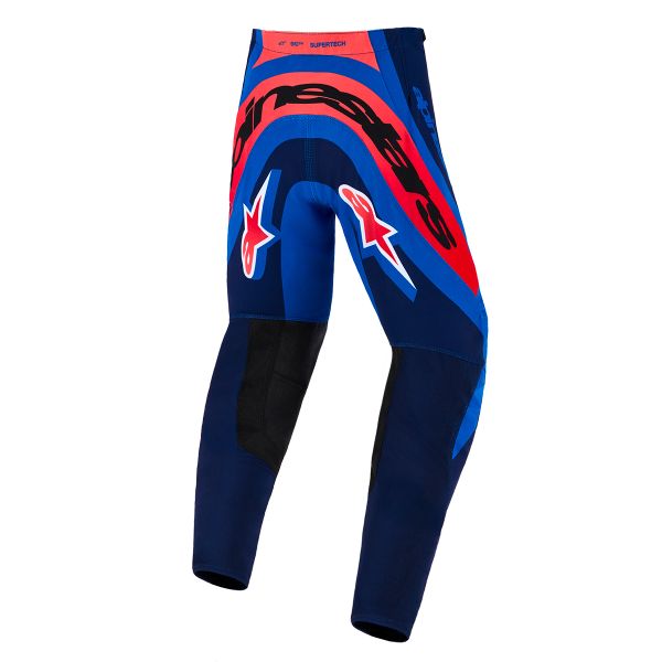 Alpinestars Youth Supertech Vista Pants Dark Navy Hot Coral Cobalt