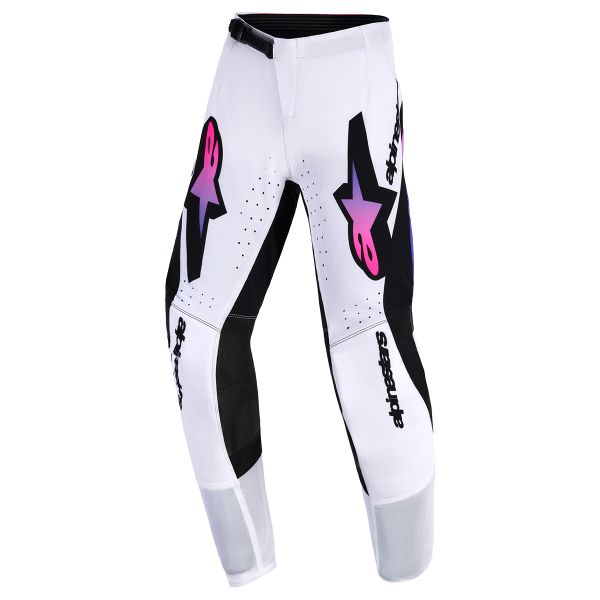 Pantalone Cross Alpinestars Youth Supertech Vista Pants White Purple Black