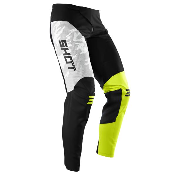 Pantalone Cross SHOT Contact Camo Neon Yellow Pant