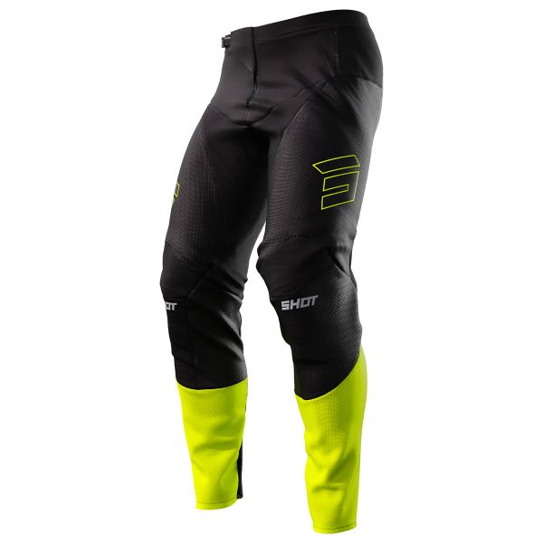 Pantalone Cross SHOT Contact Patrol Black Neon Yellow Pant
