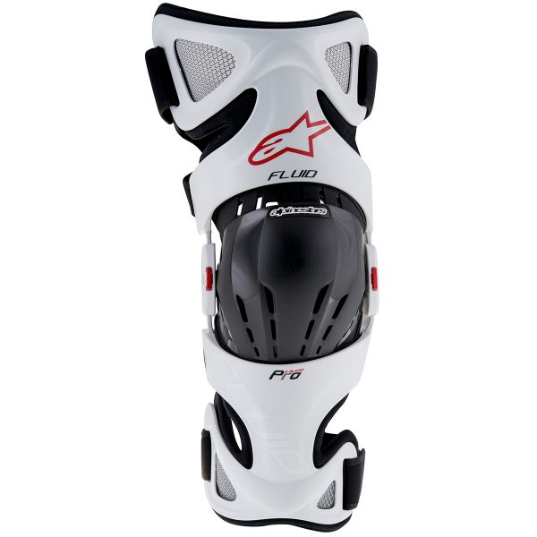 Ginocchiere Cross Alpinestars Fluid Pro Set White Red