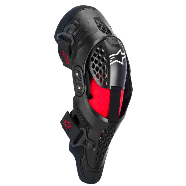 Ginocchiere Cross Alpinestars Sx-1 Plasma Knee Protector Black Red Cool Gray