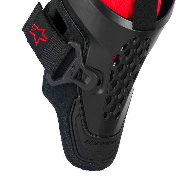 Alpinestars Sx-1 Plasma Knee Protector Black Red Cool Gray
