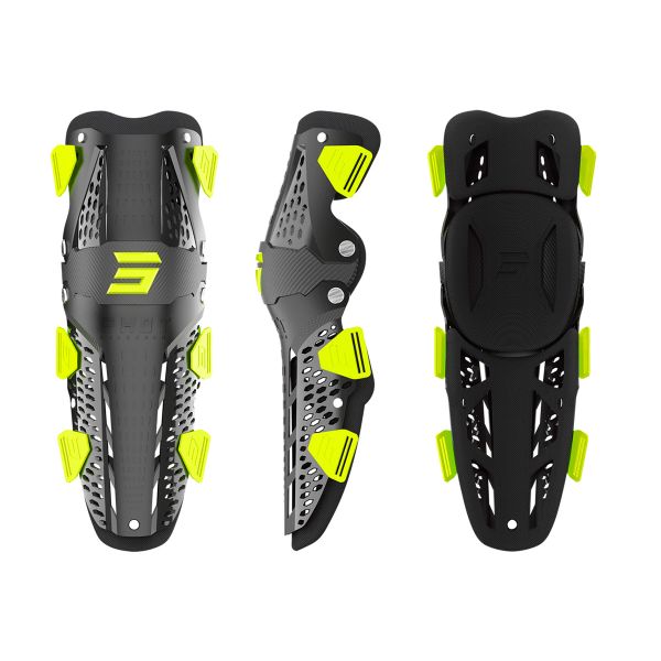 Ginocchiere Cross SHOT Airflow Black Neon Yellow