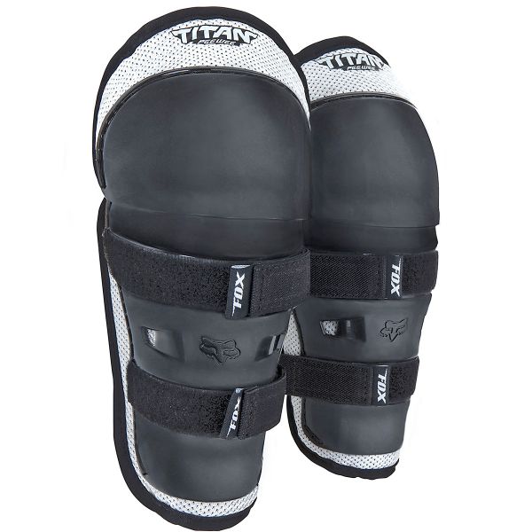 Ginocchiere Cross FOX Titan Knee Bambino Black Silver Ginocchiere Cross FOX Titan Knee Bambino Black Silver