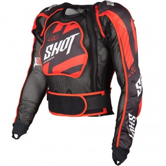 Gilet di protezione Cross SHOT Airlight Memory Black Red