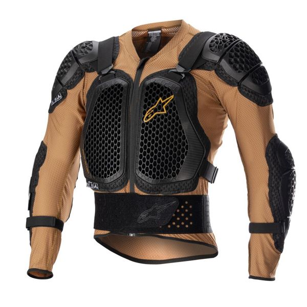 Gilet di protezione Cross Alpinestars Bionic Action V2 Sabbia Nero Mandarino Gilet di protezione Cross Alpinestars Bionic Action V2 Sabbia Nero Mandarino