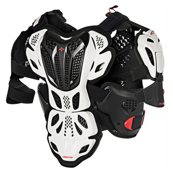 Pettorina Alpinestars A-10 Full Chest Protector Black Red
