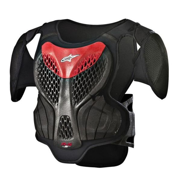 Pettorina Alpinestars A-5 S Youth Body Armour Black Red