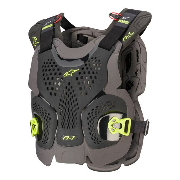 Pettorina Alpinestars A-1 Plus Chest Protector Black Anthracite Yellow Fluo