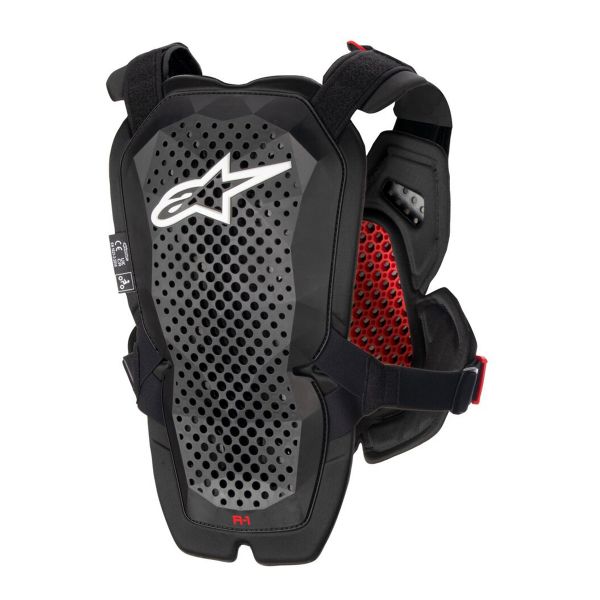 Alpinestars A-1 Protezione per il petto Antracite Nero Rosso