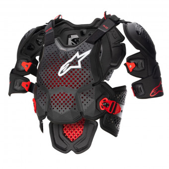 Pettorina Alpinestars A-10 V2 Anthracite Black Red