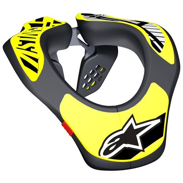 Supporto Collo Cross Alpinestars Supporto per il collo della gioventù Nero Giallo Fluo Supporto Collo Cross Alpinestars Supporto per il collo della gioventù Nero Giallo Fluo