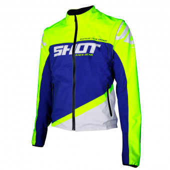 Giacca Cross SHOT Softshell Lite Blue Neon Yellow Giacca Cross SHOT Softshell Lite Blue Neon Yellow