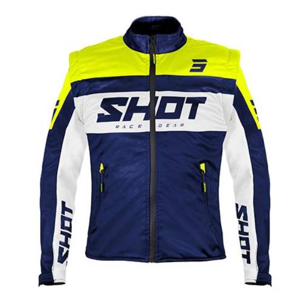 Giacca Cross SHOT Softshell Lite 3.0 Navy Neon Yellow