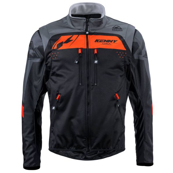 Giacca Cross Kenny Softshell Enduro 2 Black Orange Giacca Cross Kenny Softshell Enduro 2 Black Orange