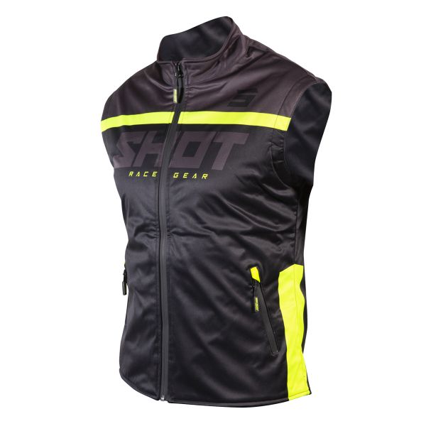 Giacca Cross SHOT Bodywarmer Lite 2.0 Black Neon Yellow