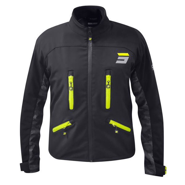 Giacca Cross SHOT Climatic Jacket Black Neon Yellow