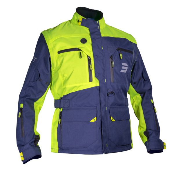 Giacca Cross SHOT Racetech Navy Neon Yellow
