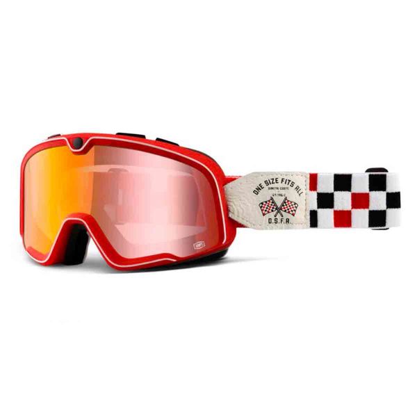 Maschera Moto 100% Barstow Osfa 2 Mirror Red Lens