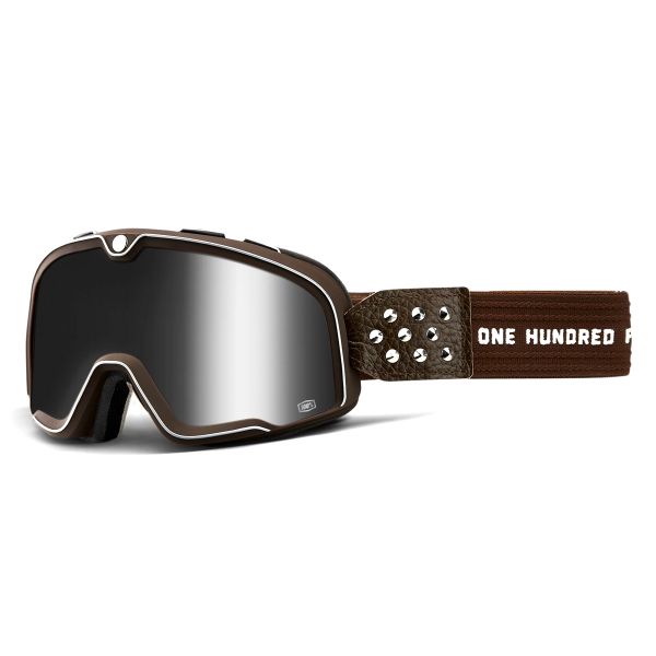 Maschera Moto 100% Barstow Garage Mirror Silver Lens