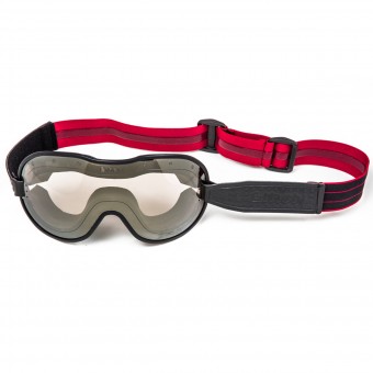Maschera Moto Ethen Maschera Cafe Racer Bordeaux Nera