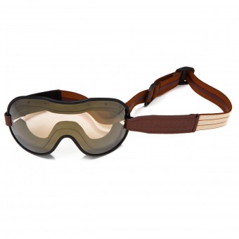 Maschera Moto Ethen Maschera Cafe Racer Marrone Beige