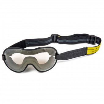 Maschera Moto Ethen Maschera Cafe Racer Nera Gialla