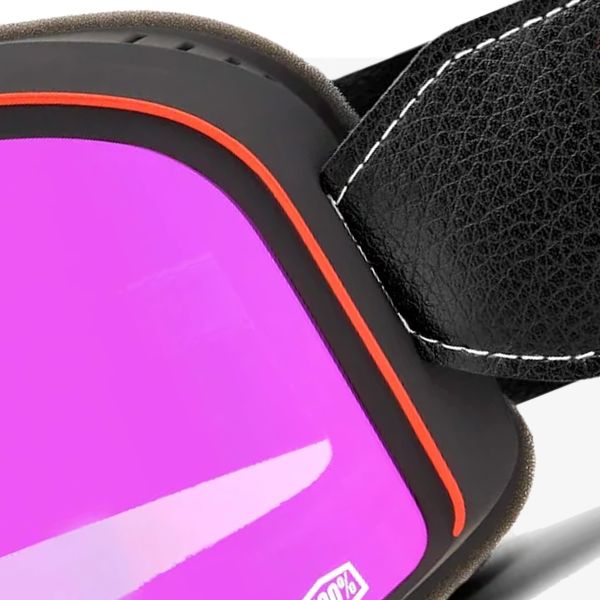 100% Barstow Erban - Visiera Mirror Dark Rossa