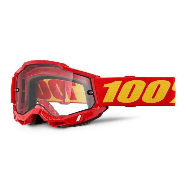 Maschera Cross 100% Accuri 2 Enduro Moto Red Maschera Cross 100% Accuri 2 Enduro Moto Red