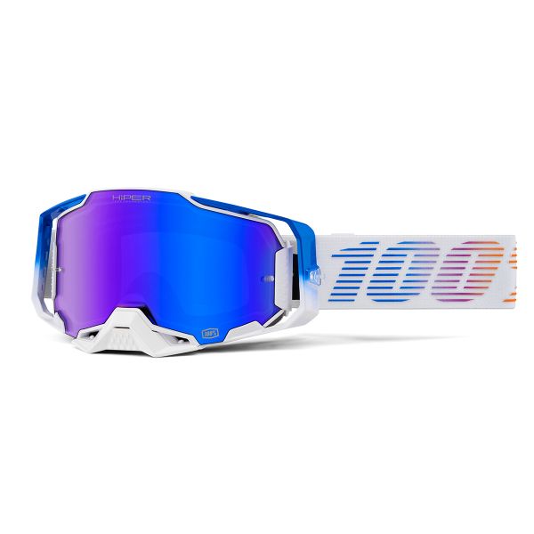 Maschera Cross 100% Armega Neo Hiper - Iridium Blue