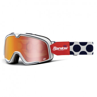 Maschera Moto 100% Barstow Hayworth - Visiera Flash Rossa Maschera Moto 100% Barstow Hayworth - Visiera Flash Rossa