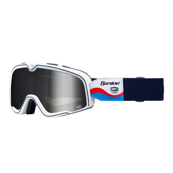 Maschera Moto 100% Barstow Lucien Iridium Silver Maschera Moto 100% Barstow Lucien Iridium Silver