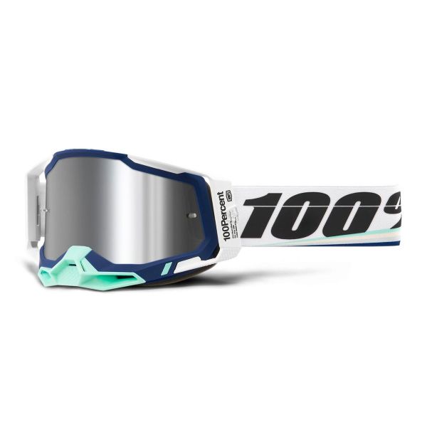 Maschera Cross 100% Racecraft 2 Arsham - Iridium Silver