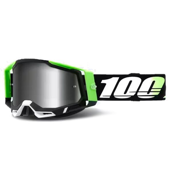 Maschera Cross 100% Racecraft 2 Kalkuta - Iridium Silver