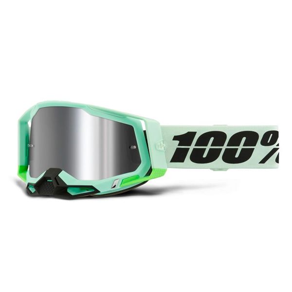 Maschera Cross 100% Racecraft 2 Palomar - Iridium Silver