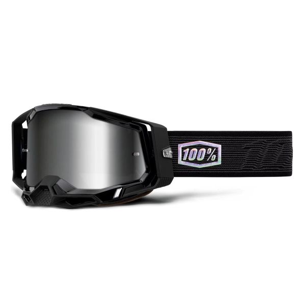 Maschera Cross 100% Racecraft 2 Topo - Iridium Silver