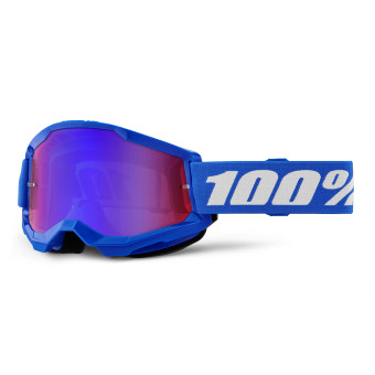 Maschera Cross 100% Strata 2 Blue - Iridium Red Blue Maschera Cross 100% Strata 2 Blue - Iridium Red Blue