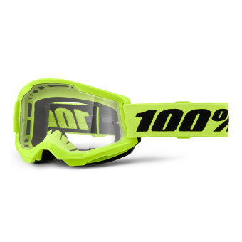 Maschera Cross 100% Strata 2 Kid Neon Yellow Maschera Cross 100% Strata 2 Kid Neon Yellow