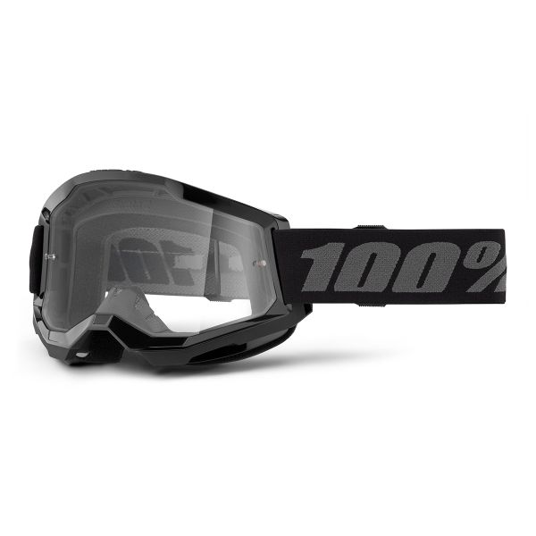 Maschera Cross 100% Strata 2 Kid Black Maschera Cross 100% Strata 2 Kid Black