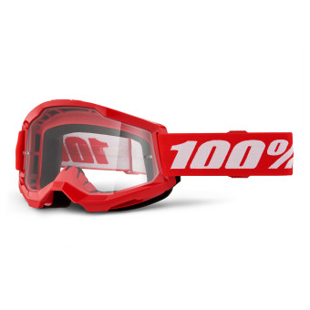 Maschera Cross 100% Strata 2 Kid Red Maschera Cross 100% Strata 2 Kid Red
