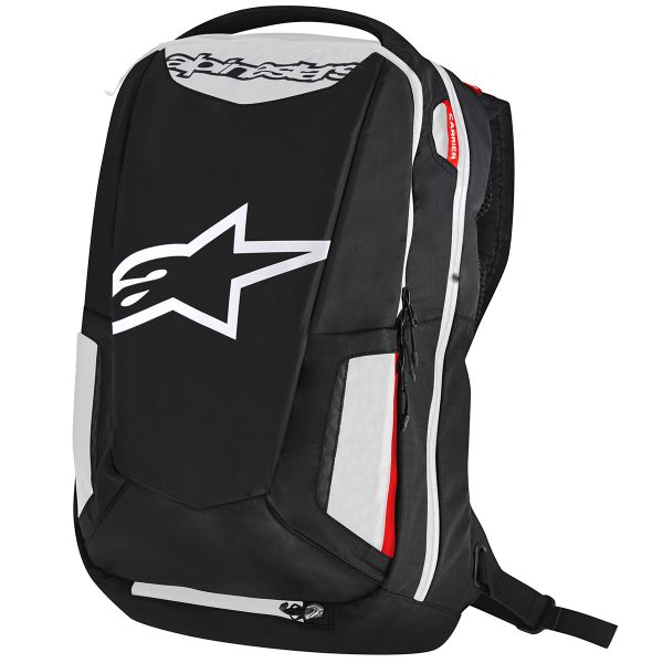 Zaino Moto Alpinestars City Hunter Backpack Black White Red