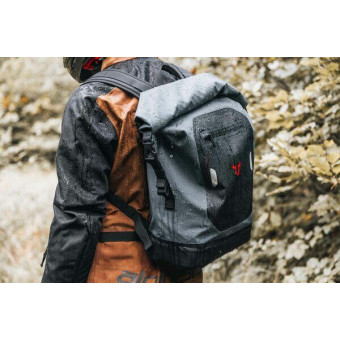 Zaino Moto SW-MOTECH Drybag 300 30 L Zaino impermeabile grigio e nero