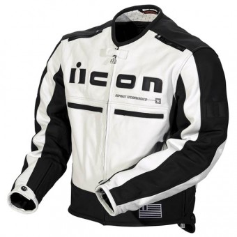 Giacche moto ICON Motorhead Jacket White