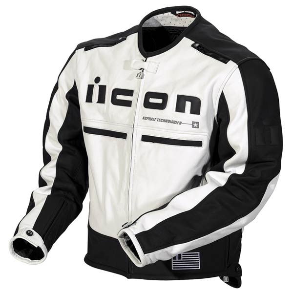 Giacche moto ICON Motorhead Jacket White